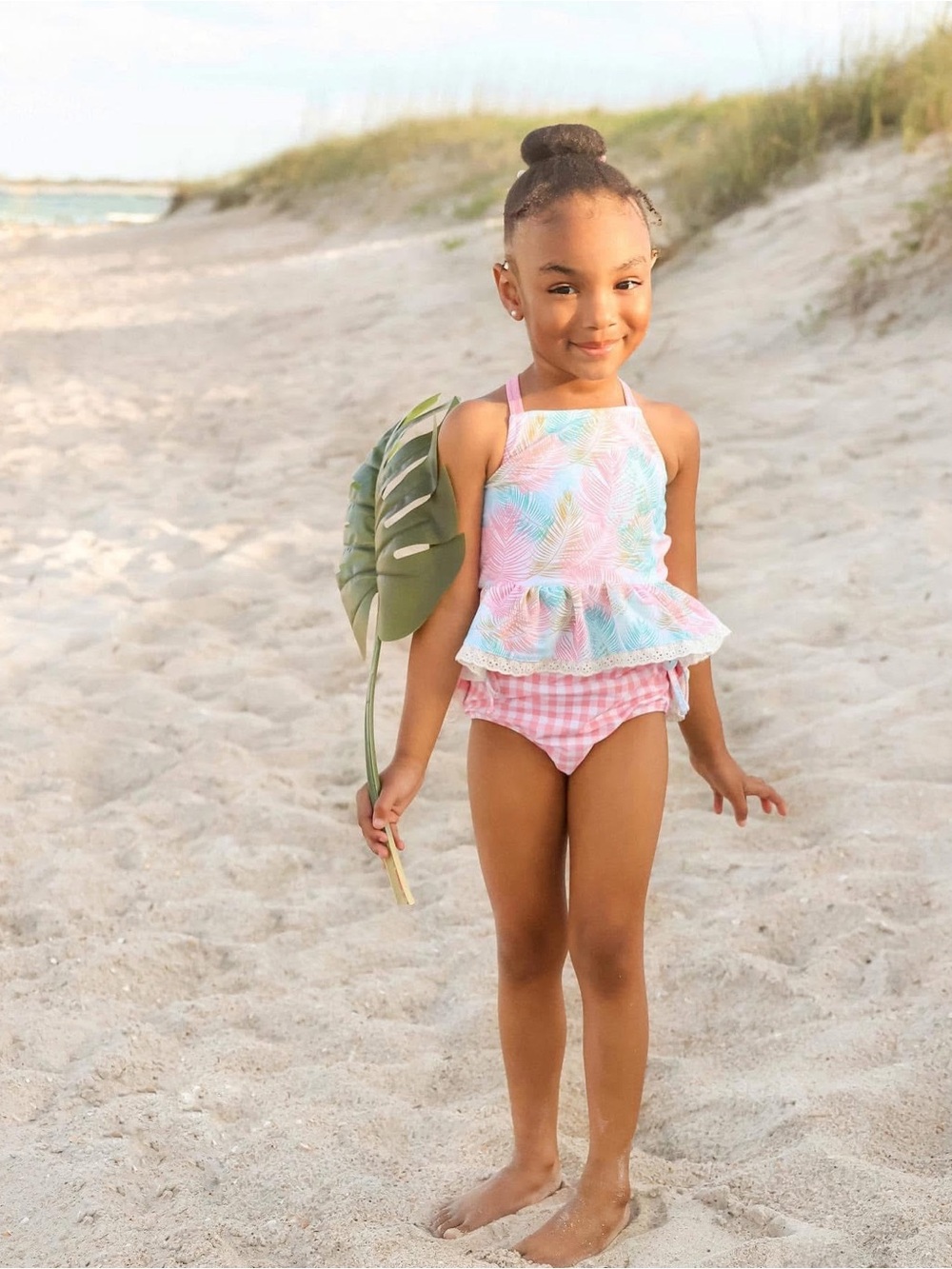 Girls Palm Tankini Swim 4T